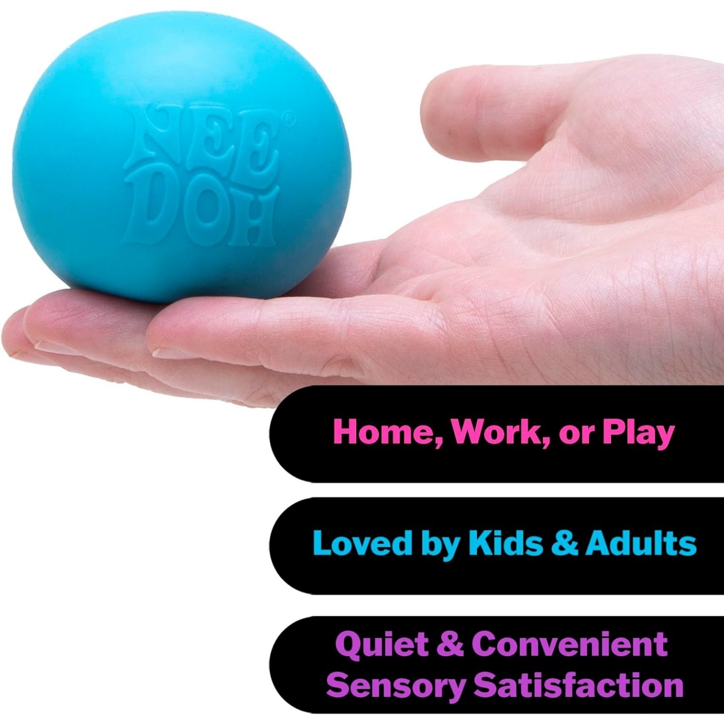 NeeDoh Original Sensory Ball – Blue - Image 4